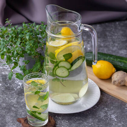 Mint Cucumber Lemon Water Pudina Limbu